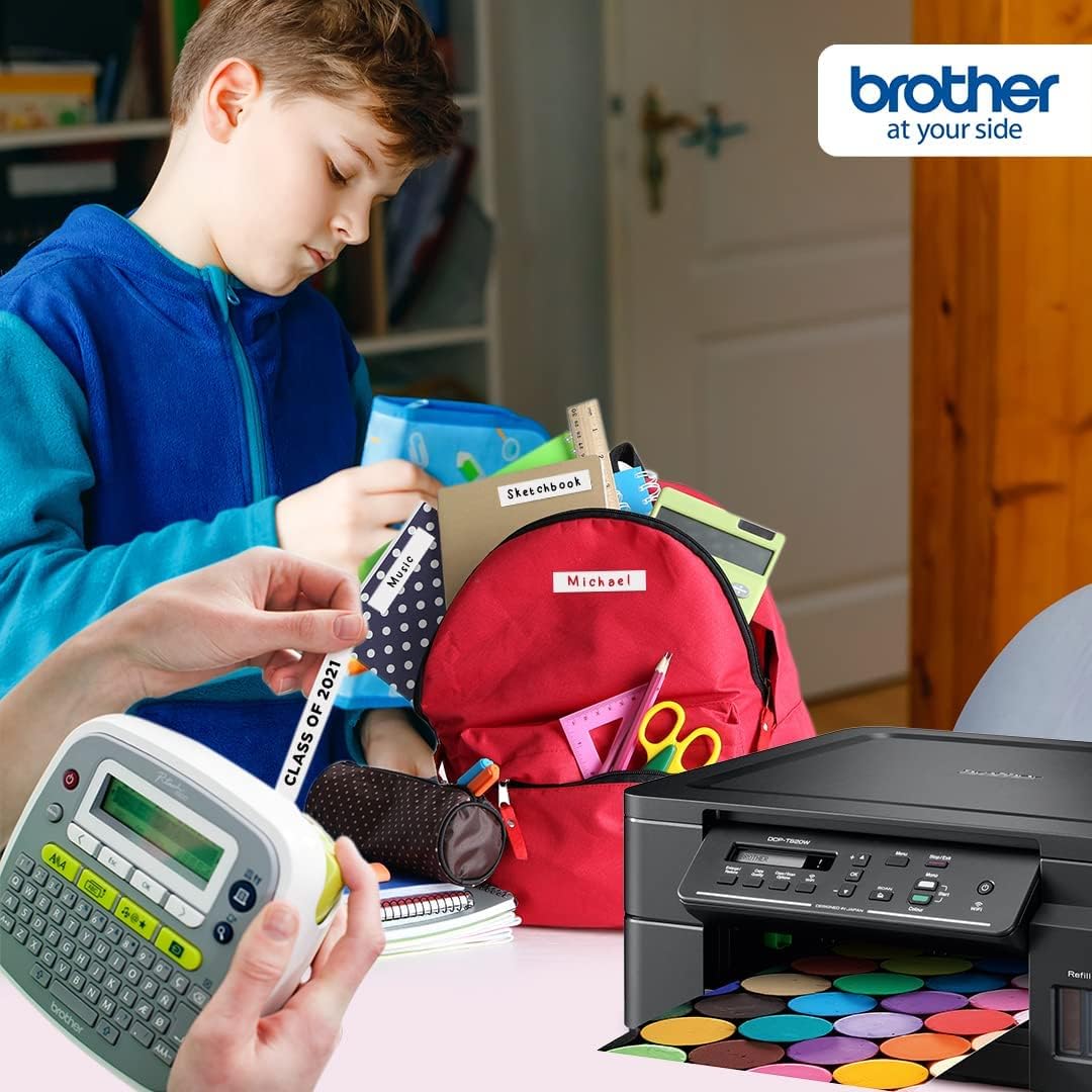 Brother PT-D200AR Label Printer, Portable Maker, English, Arabic & Farsi Keyboard, Up to 12mm - Al Masam Stationery LLC -  - 
