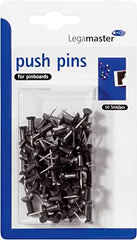 These LEGAMASTER PUSH-PINS are the perfect addition to any office or classroom. With 50 pieces in each pack, these black push-pins are reliable and durable for all your pinning needs. Easily secure papers and documents without damaging them. A must-have for any professional or educational setting.