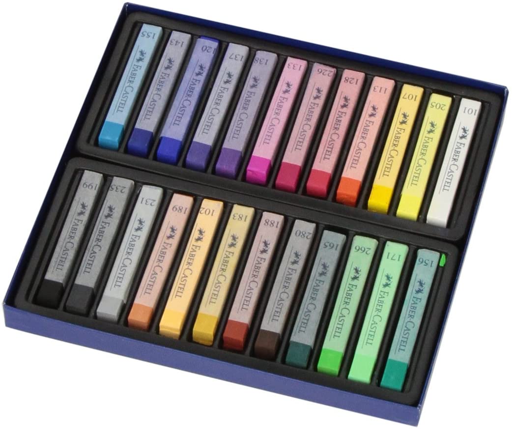 FABER-CASTELL Creative Studio Soft Pastels Full Length - (Pack of 24) - Al Masam Stationery LLC