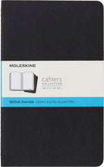 Moleskine Cahier Journal Large Dotted Notebook Black - Al Masam Stationery LLC