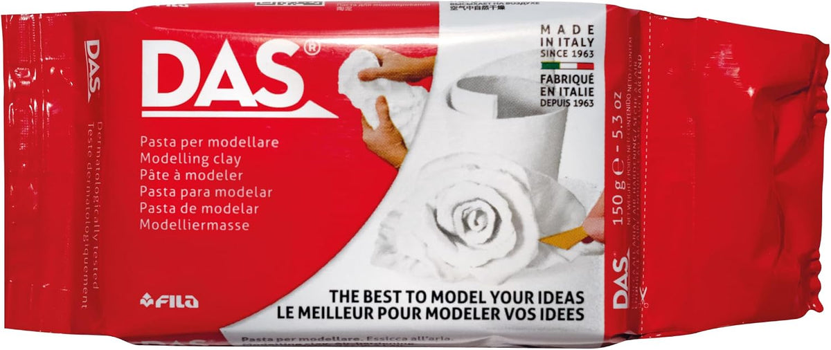 DAS Air-Dry Modelling Clay White 150g – 24-Piece Display Box F387200-FP-01-88-0567-AMS43370-8000144387205 Main image