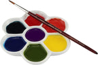 Flower-Shaped Paint Palette for Colour Mixing and Art Projects