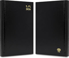 FIS Black A4 Hard Cover Arabic-English Daily 2026 Diary - FSDI41AE26BK - Al Masam Stationery LLC