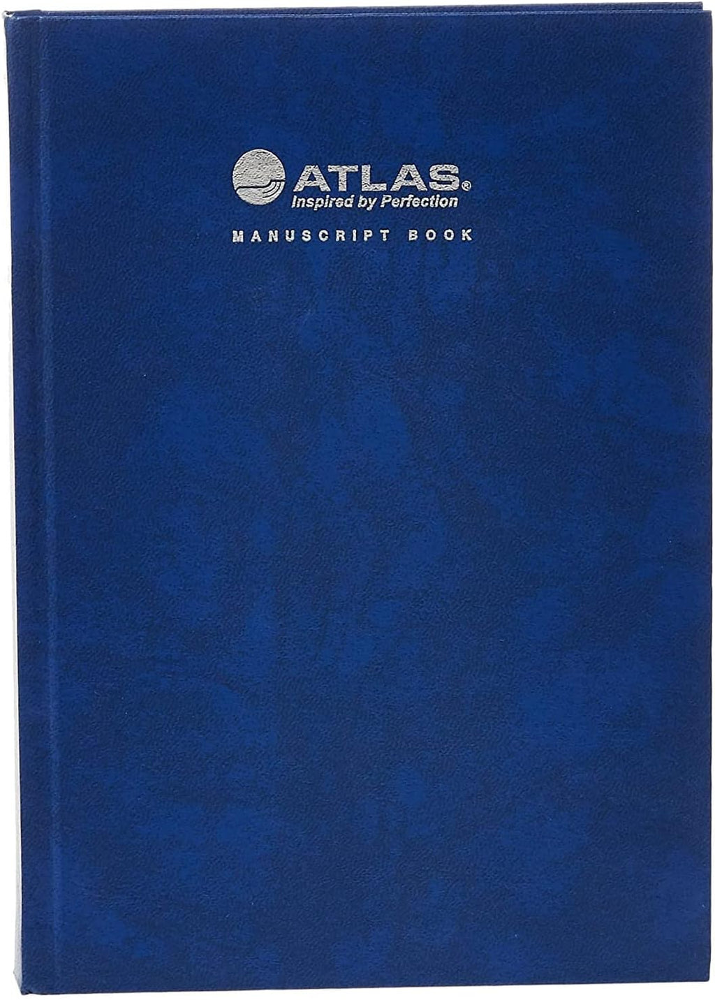 Atlas Manuscript Book, 10x8 inch writing notebook with 70 GSM paper, featuring a durable cover and classic design.
