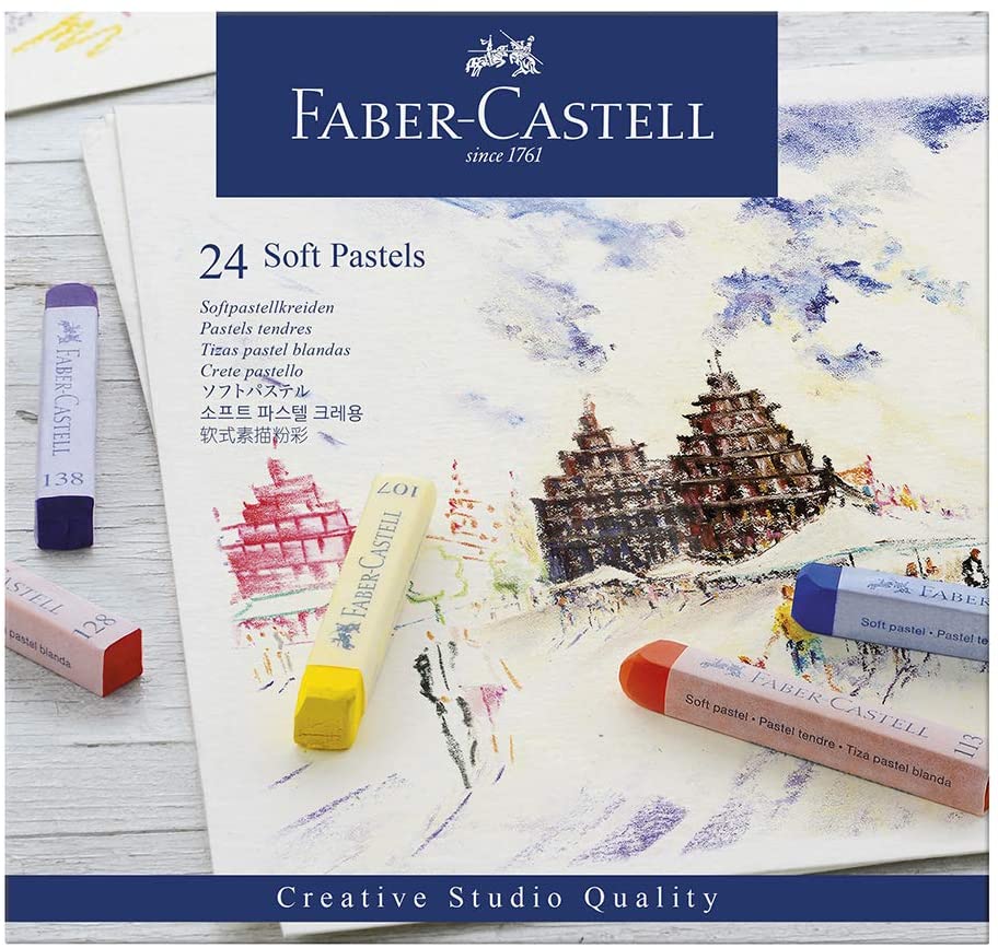FABER-CASTELL Creative Studio Soft Pastels Full Length - (Pack of 24) - Al Masam Stationery LLC