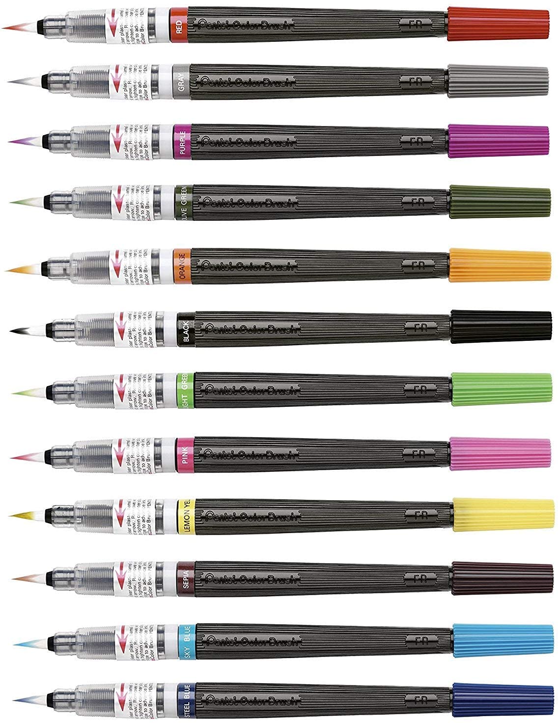 Pentel XGFL Arts Colour Brush Blister - Al Masam Stationery LLC