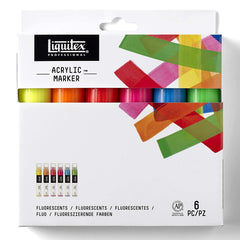 LIQUITEX WIDE PAINT MARKER FLUORESCENT SET - Al Masam Stationery LLC