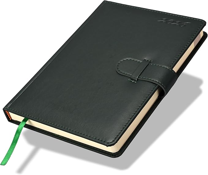 FIS Green 170×240 PU Strap 2026 Daily Diary - FSDI75E26GR Main image