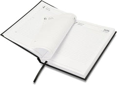 FIS Chocolate A5 Hard Cover Vinyl 2026 Diary-FSDI21E26CH