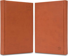FIS Brown A5 Gold-Edge PU 2026 Daily Diary - FSDI20AEG26BR - Al Masam Stationery LLC
