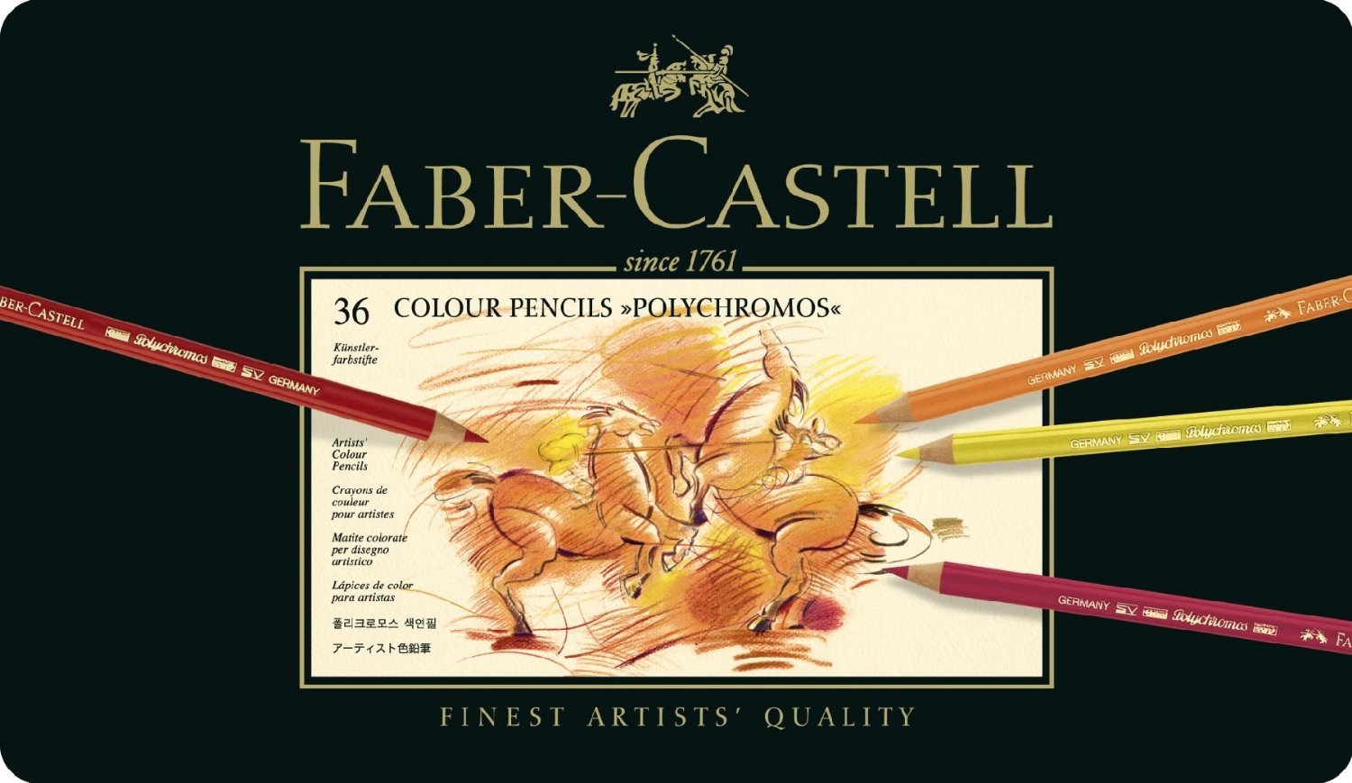 FABER-CASTELL Polychromos Artists Color Pencils - (36 Pcs) - Al Masam Stationery LLC