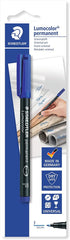 Staedtler 318-3BKDA Lumocolor Permanent Marker Blue