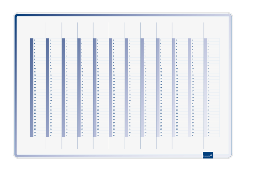 LEGAMASTER ACCENTS LINEAR YEAR PLANNER WARM 60X90 CM - Al Masam Stationery LLC