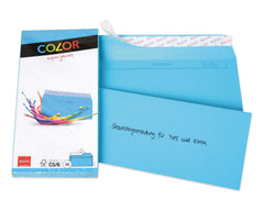 Elco Color C5/6 Envelope intense blue without window, adhesive closure