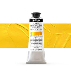 VALLEJO ACRYLIC ARTIST 517: 60 ML. CADMIUM YELLOW MEDIUM - Al Masam Stationery LLC