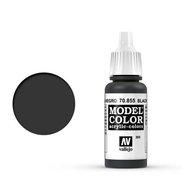 Vallejo 205:MODELCOLOR 855-17ML. BLACK GLAZE - Al Masam Stationery LLC