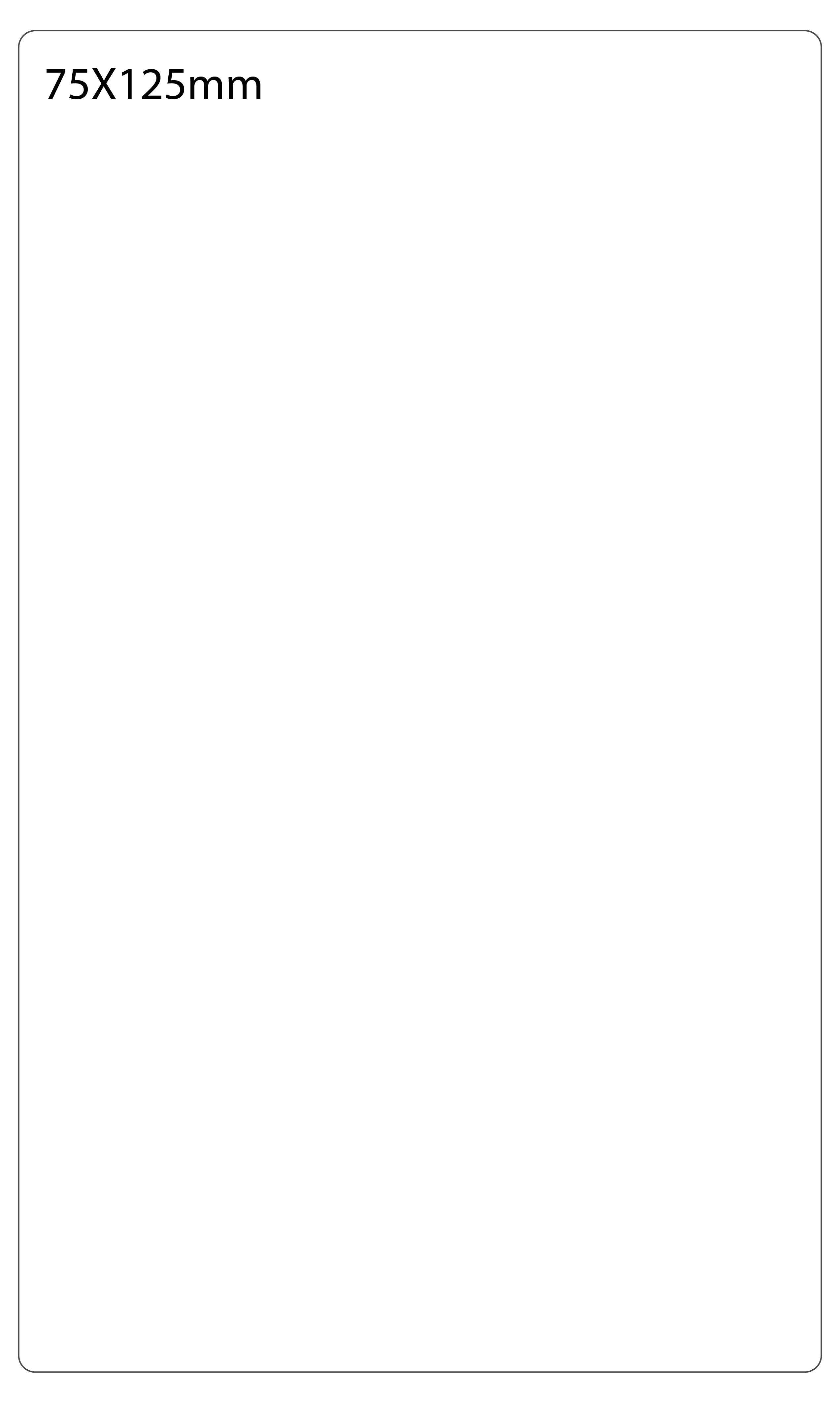 SELF ADHESIVE OFFICE LABEL-75X125mm - Al Masam Stationery LLC
