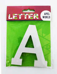 Wooden Letters White "A" - Al Masam Stationery LLC