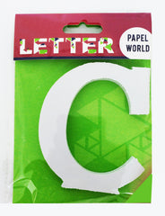 Wooden Letters White "C"