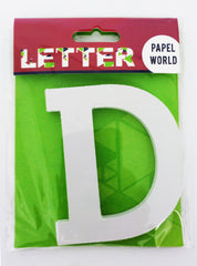 Wooden Letters White "D"