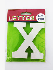 Wooden Letters White "X" - Al Masam Stationery LLC