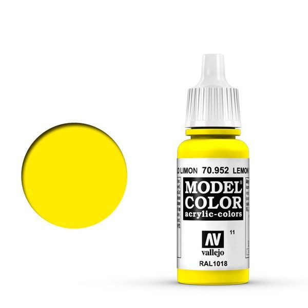 Vallejo 011:MODELCOLOR 952-17ML. LEMON YELLOW - Al Masam Stationery LLC