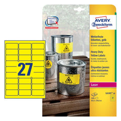 Avery Weatherproof Film Labels 63.5 x 29.6 mm - (L6105-20) - Al Masam Stationery LLC