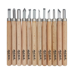 Mont Marte Wood Carving Set 12pc - Al Masam Stationery LLC