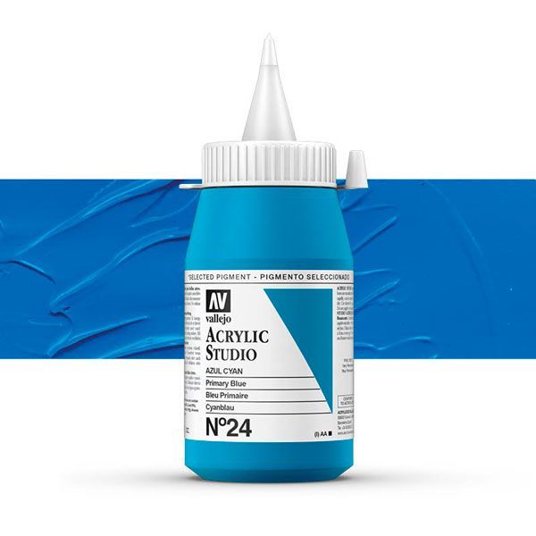VALLEJO STUDIO 24-500ML. PRIMARY BLUE - Al Masam Stationery LLC