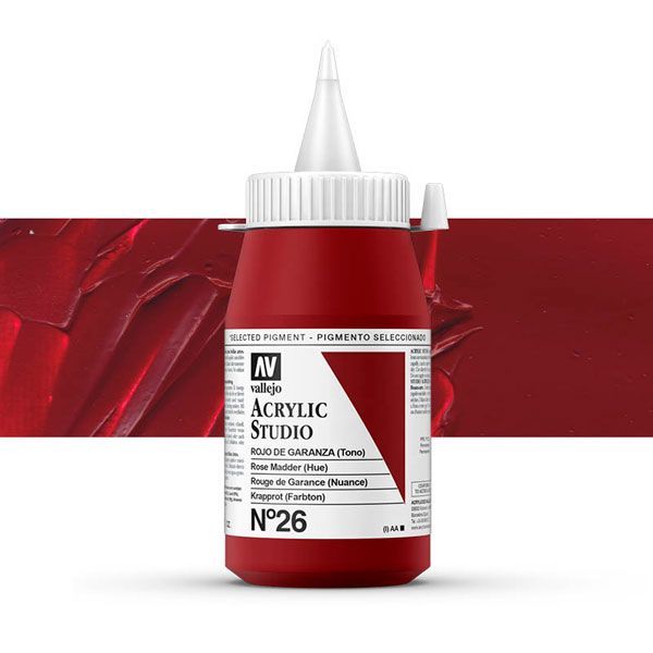 VALLEJO STUDIO 26-500ML. ROSE MADDER - Al Masam Stationery LLC