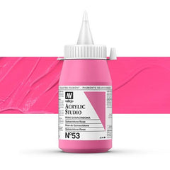 VALLEJO STUDIO 53-500ML. QUINACRIDONE ROSE - Al Masam Stationery LLC