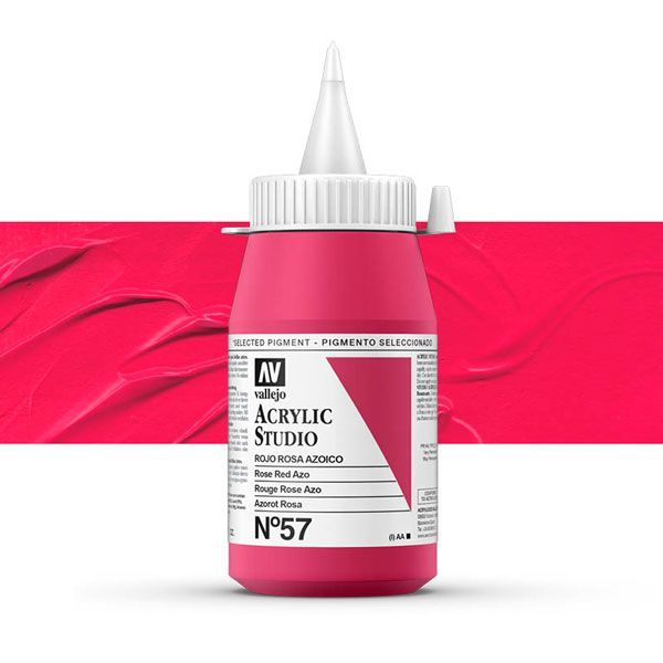 VALLEJO STUDIO 57-500ML. ROSE RED AZO - Al Masam Stationery LLC