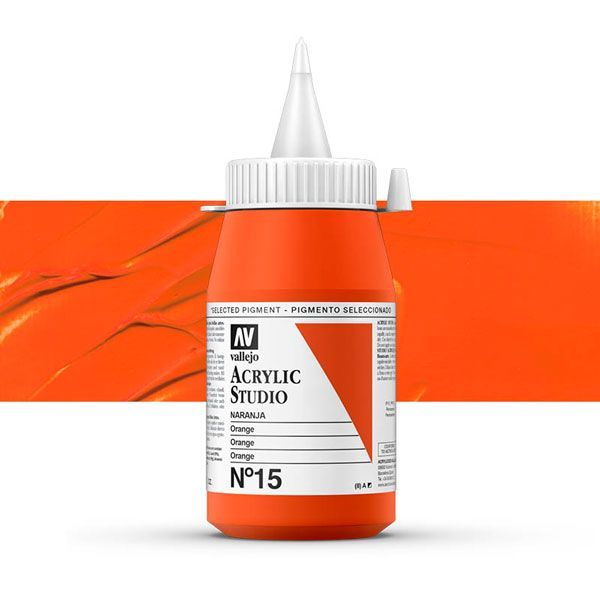 VALLEJO STUDIO 15-500ML. ORANGE - Al Masam Stationery LLC