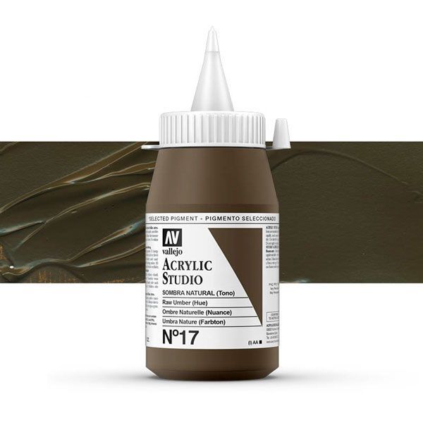 VALLEJO STUDIO 17-500ML. RAW UMBER - Al Masam Stationery LLC