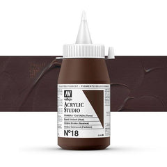 VALLEJO STUDIO 18-500ML. BURNT UMBER - Al Masam Stationery LLC