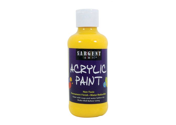SARGENT Neon Acrylic 8oz Yellow - Al Masam Stationery LLC