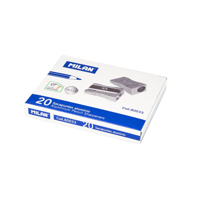 Milan Aluminium Triangular Pencil Sharpeners - Al Masam Stationery LLC