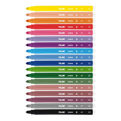 Fine tip fibrepens - (06F18) - (18 Pcs) - Al Masam Stationery LLC