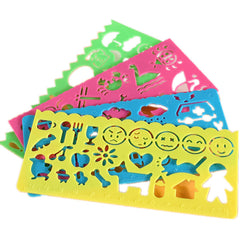 ELMAS Creative Kids Art Template Set - 4PCS Educational Fun