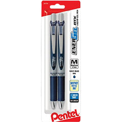 Pentel BL77 Energel Retractable Roller Pen 0.7mm Blister Pack of 2 Blue - Al Masam Stationery LLC