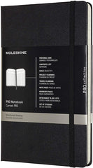 Moleskine Professional Hard Cover Ruled Notebook A4 Black - Al Masam Stationery LLC