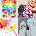 Assorted Colour Diamond Plastic Beads for Crafts and Jewellery