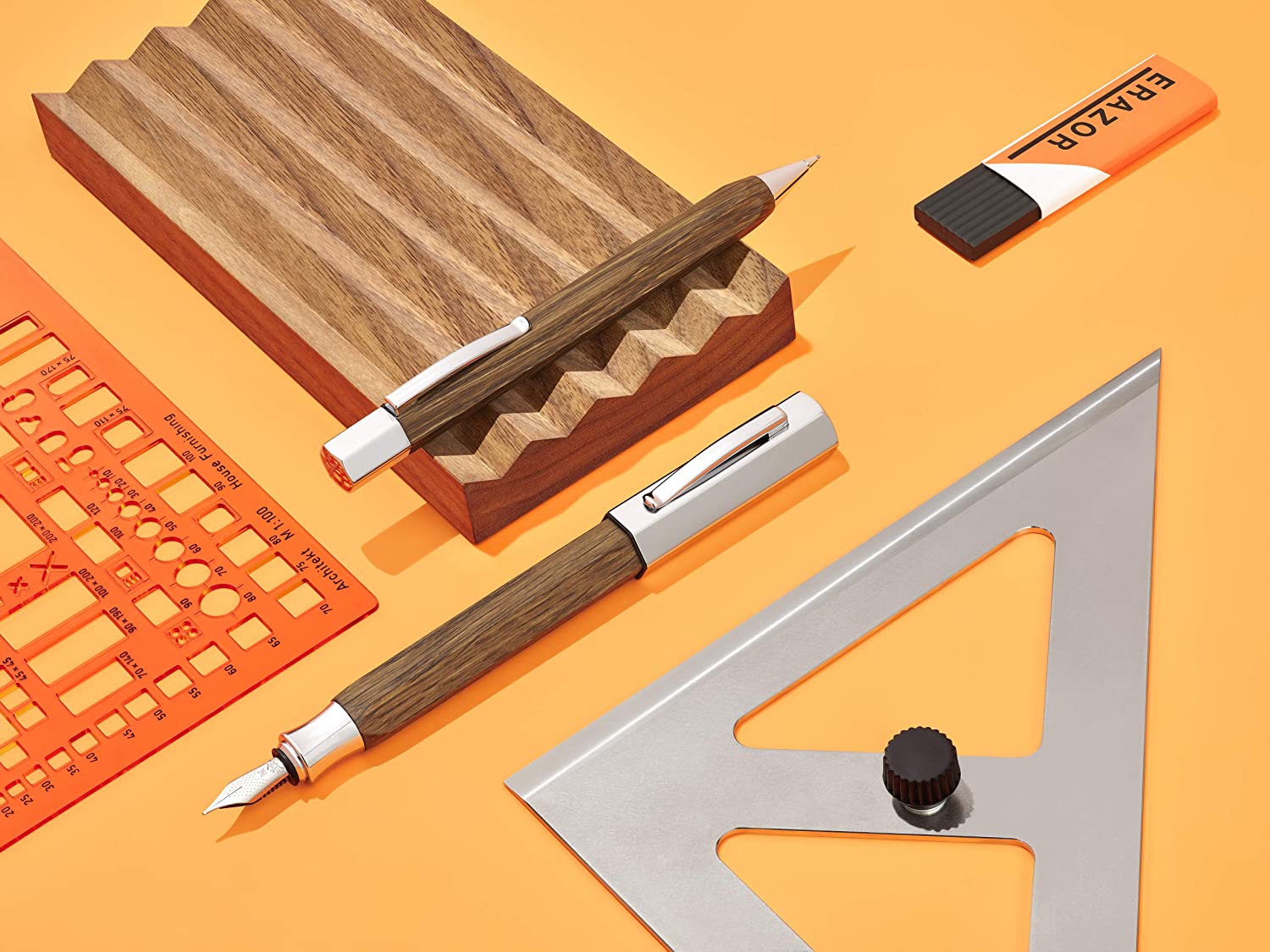 FABER-CASTELL Ink roller Ondoro smoked oak - Al Masam Stationery LLC