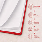 A5 PU-Covered Notebook with Fabric Look – AMS-RM 86