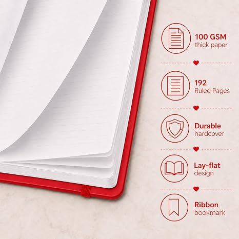 A5 PU-Covered Notebook with Fabric Look – AMS-RM 86