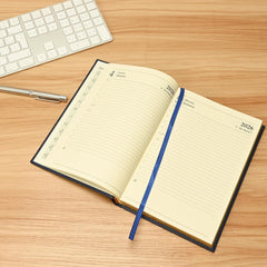 FIS Red A5 Golden Corner Hard Cover Vinyl 2026 Diary-FSDI22E26RE - Al Masam Stationery LLC