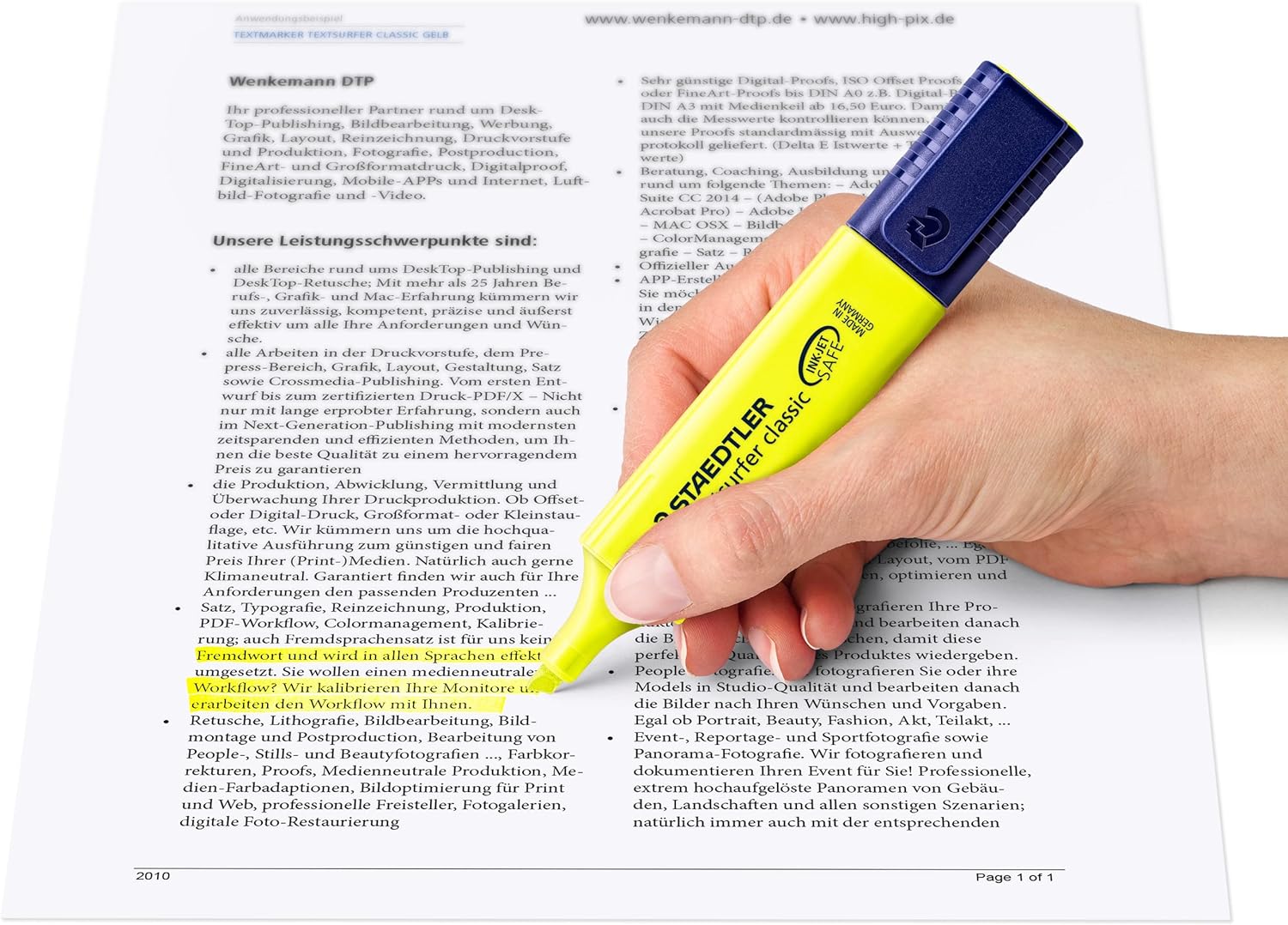 Staedtler Text Surger Highlighter Yellow - Al Masam Stationery LLC