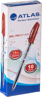 Atlas Smart Grip Ball Pen Red 1mm | Writing Pen