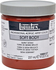 Liquitex Professional Soft Body Acrylic Paint 8-oz jar, Burnt Sienna - Al Masam Stationery LLC