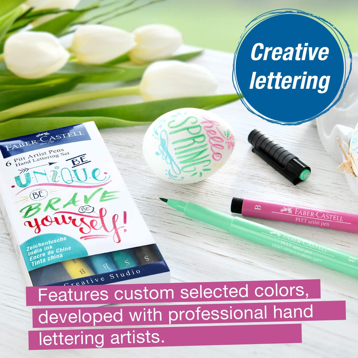 FABER-CASTELL India Ink Pitt Artist Pen Lettering 8x - Al Masam Stationery LLC